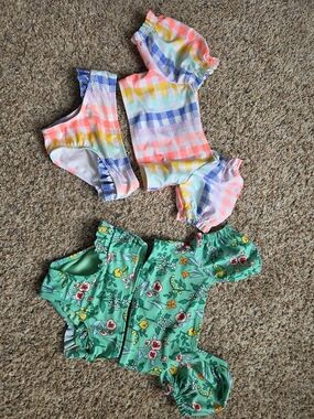 Cat And Jack 4t Girls'  Two-Piece Swim Sets
